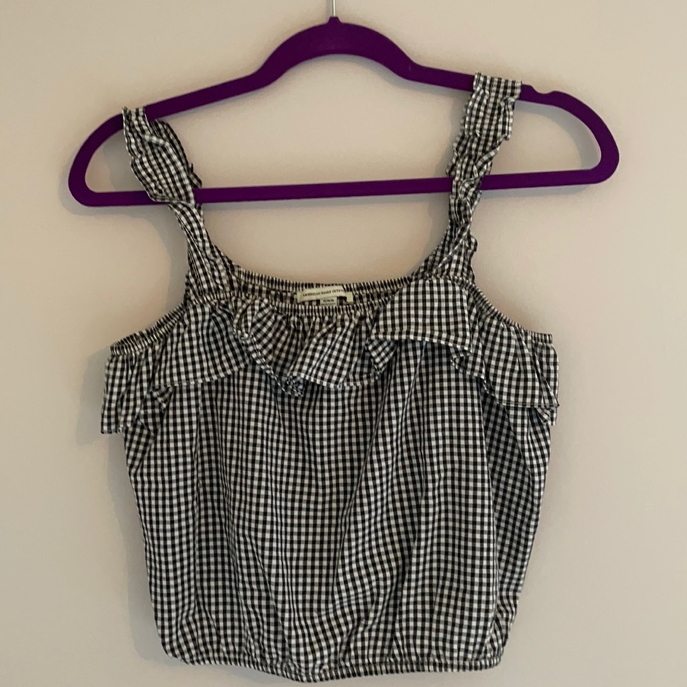 Gingham crop top from American Eagle